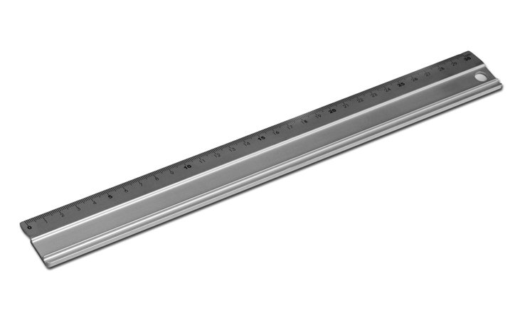 Ruler 30 cm Aluminium