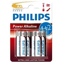 Battery AA Alkaline Philips Pk6