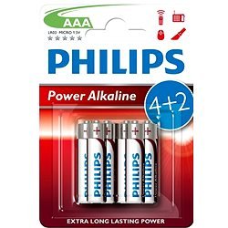 Battery AAA Alkaline Philips Pk6