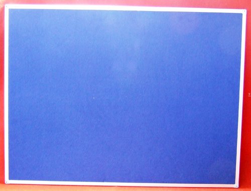 Notice Board 90x60 Blue Felt & Aluminium Frame