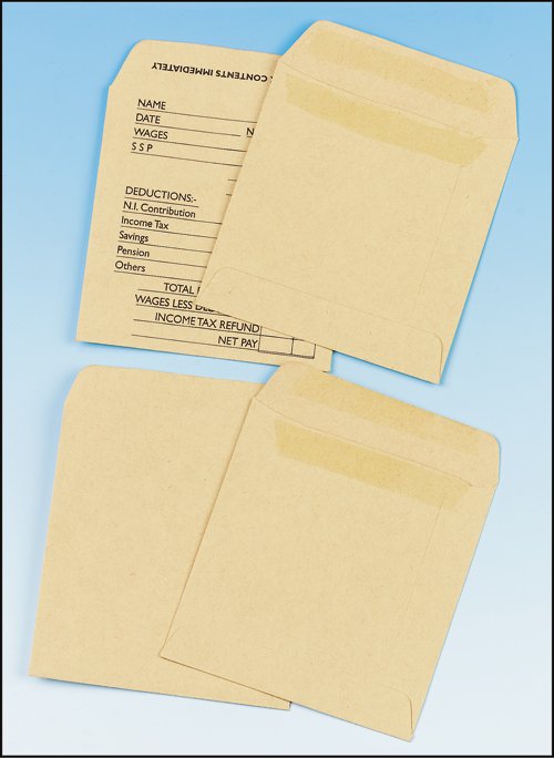 Envelope Wages 108x102mm