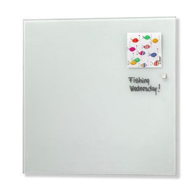Glass Whiteboard 35 x 35cm White