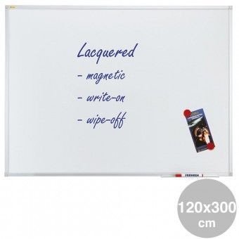 Whiteboard Magnetic  120 x 300cm Laquered