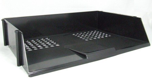 Letter Tray Wide Entry Black