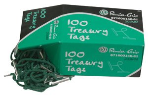 Treasury Tags Plastic 225mm  Q