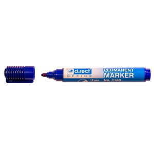 Permanent Marker Bullet Blue D. Rect