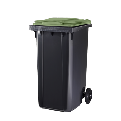 Container 2 wheels 240L Grey/ Green lid