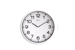 Silent Clock Silver 30cm