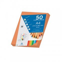 Bristol Board A4 180gsm Orange Pk50