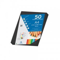 Bristol Board A4 180gsm Black Pk50