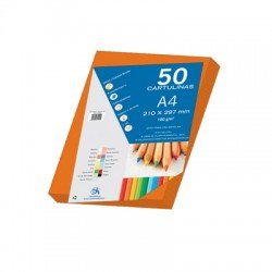 Bristol Board A4 180gsm Orange Fire