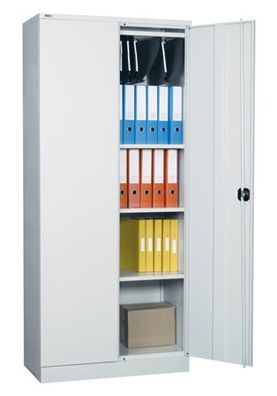 Cupboard Metal 2 Door w/3 shelves H1829