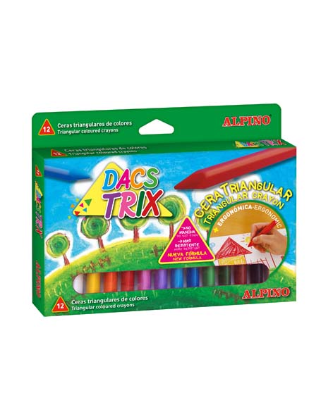 Wax Crayons Triangular Pk12