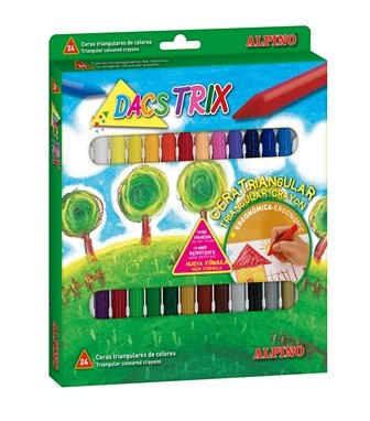 Wax Crayons Triangular Pk24