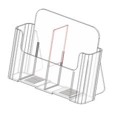 Brochure Holder DL x 2 Tier Clear