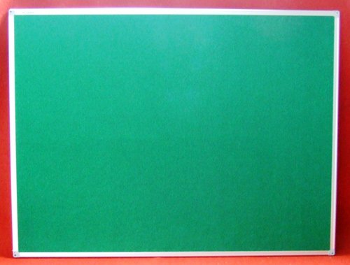 Notice Board 90x60 Green Felt & Aluminium Frame