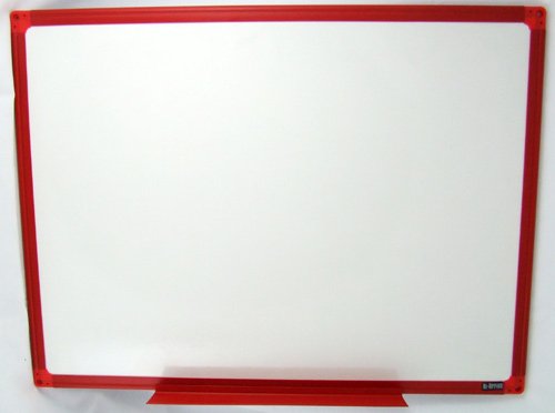 Whiteboard 45x60cm Plastic Red Frame