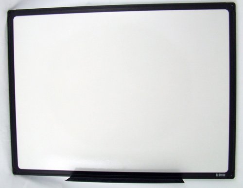 Whiteboard 90x120cm Plastic Black Frame