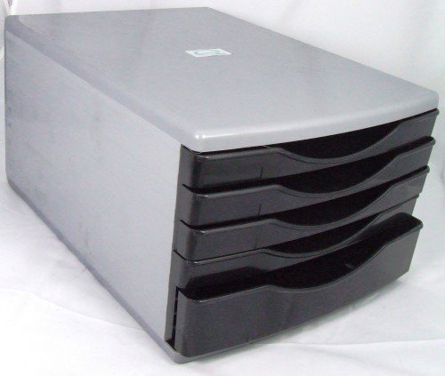 Drawer Unit x 5  Black/Grey