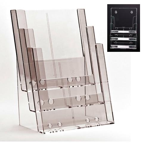 Brochure Holder A4 x 3 Tier Clear