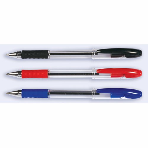 Ballpen Rubber Grip (Delta) M Red