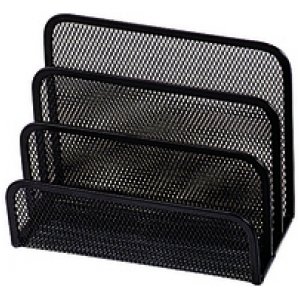 Letter Sorter Mesh Black