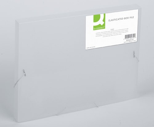 Box File Elasticated Clear