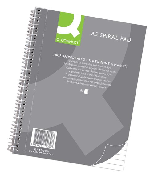 Spiral Pad A5 80Sheets (160 pages)