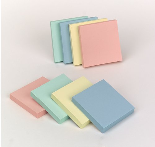 Sticky Notes 75x75mm Pastel Pk12