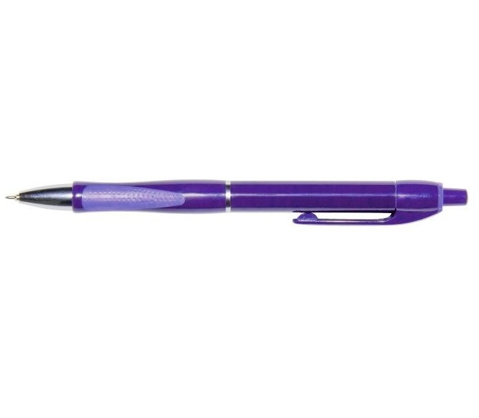 Ballpen Retractable Rubber Grip Solidly Blue