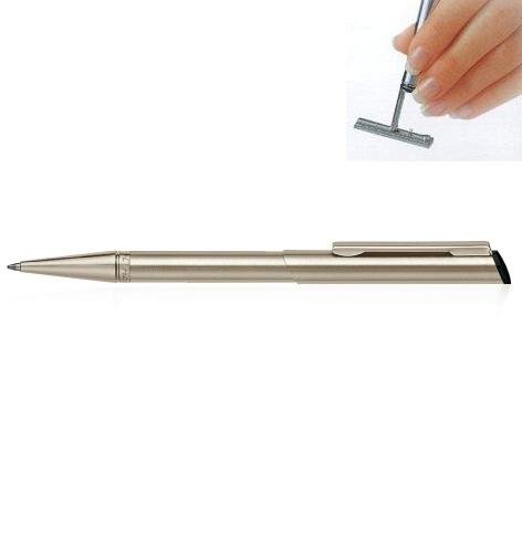 Stamp Ballpen Pearl nickel plated