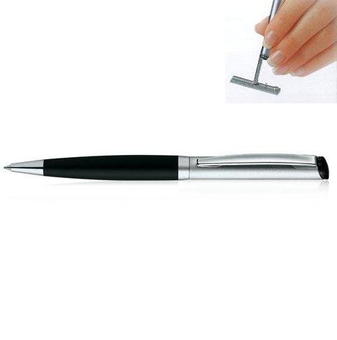 Stamp Ballpen Black and Pearl chrome