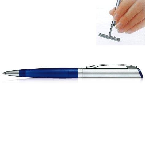 Stamp Ballpen Indigo and Pearl chrome