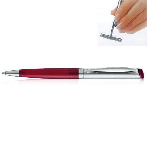 Stamp Ballpen Ruby and Pearl chrome