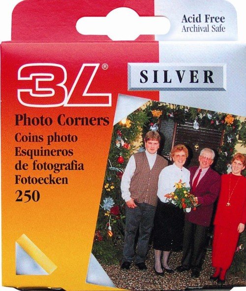 Photo Corners 10mm Silver Pk250