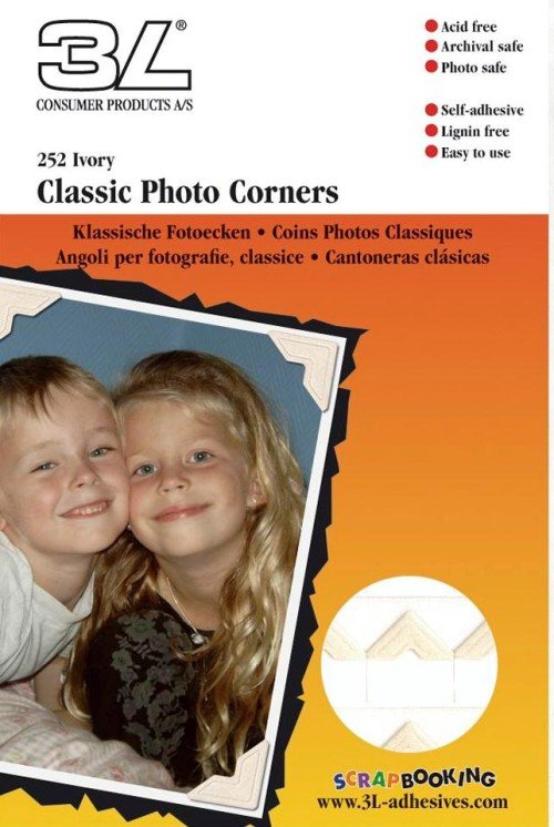 Photo Corners 12mm Ivory Pk252