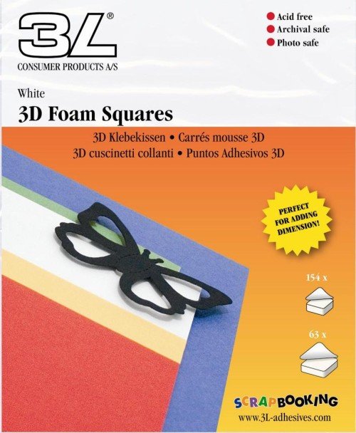 Foam Squares Assorted Pk217