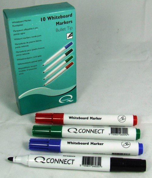 Whiteboard Markers Assorted Pk10