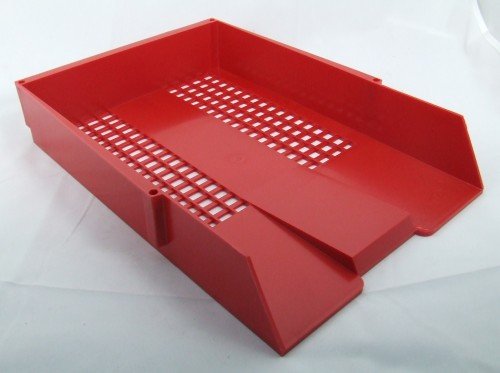 Letter Tray Plastic Red