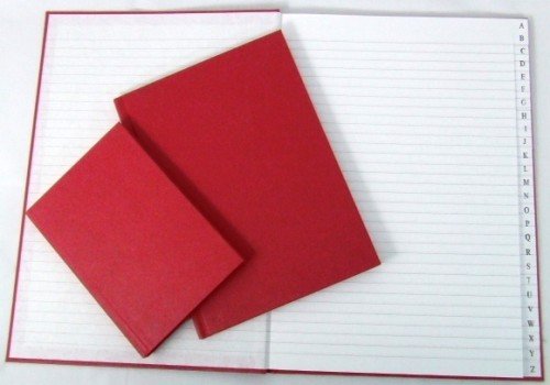 Index Book A4 Red